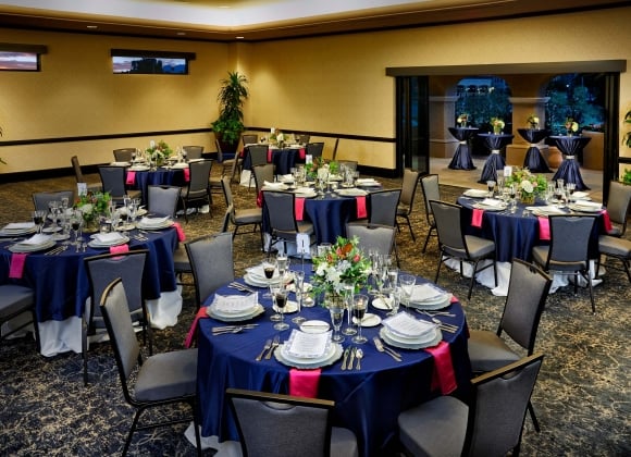 image of La Valencia set up for an event