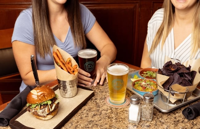 Food on offer at JD's Lounge