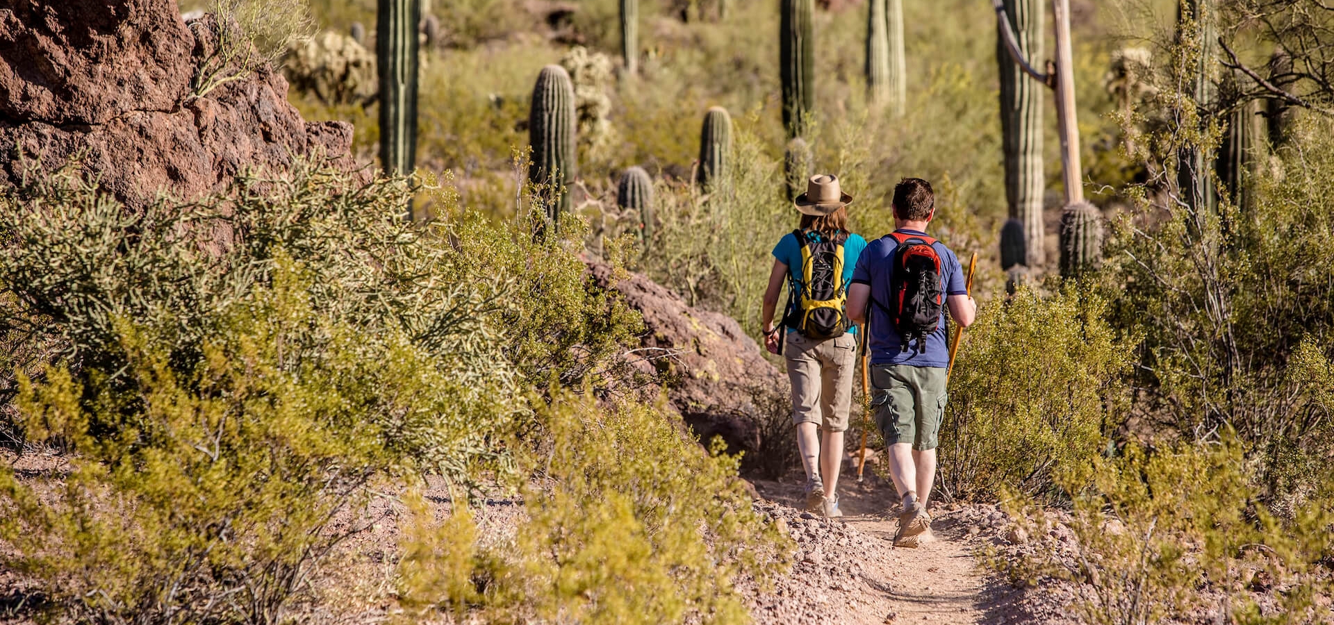 Image of couple hiking