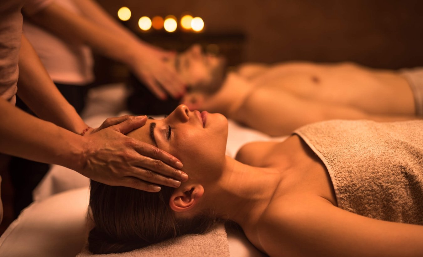 Image of couple enjoying a massage