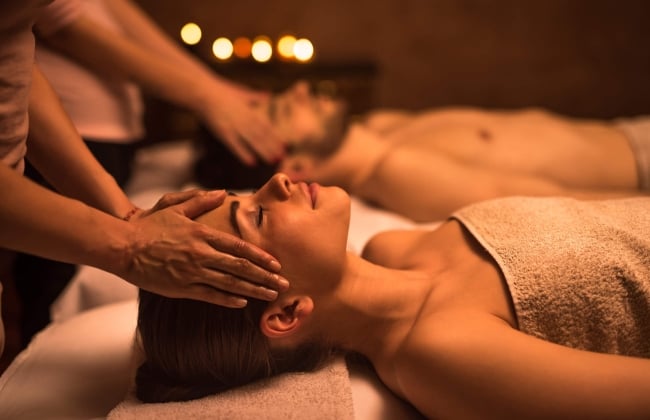 Image of couple enjoying a massage