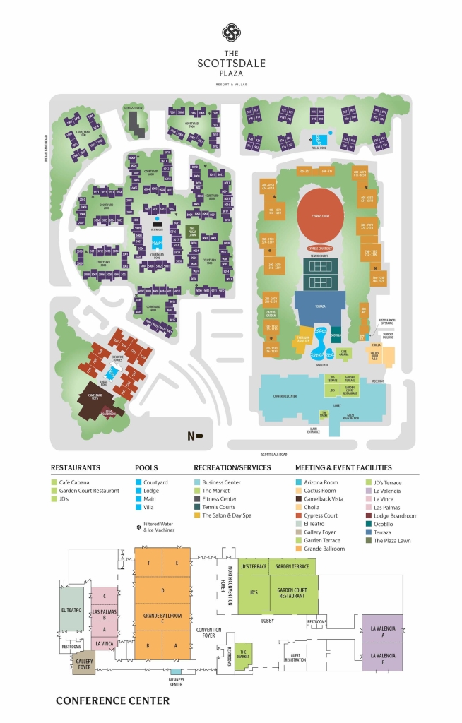 Scottsdale Plaza Resort Map